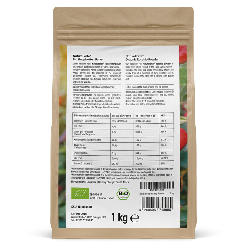 Bio Hagebuttenpulver