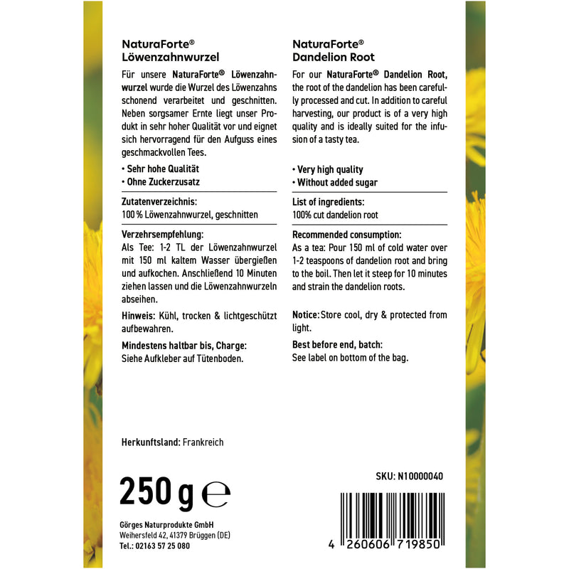 Löwenzahnwurzel Tee